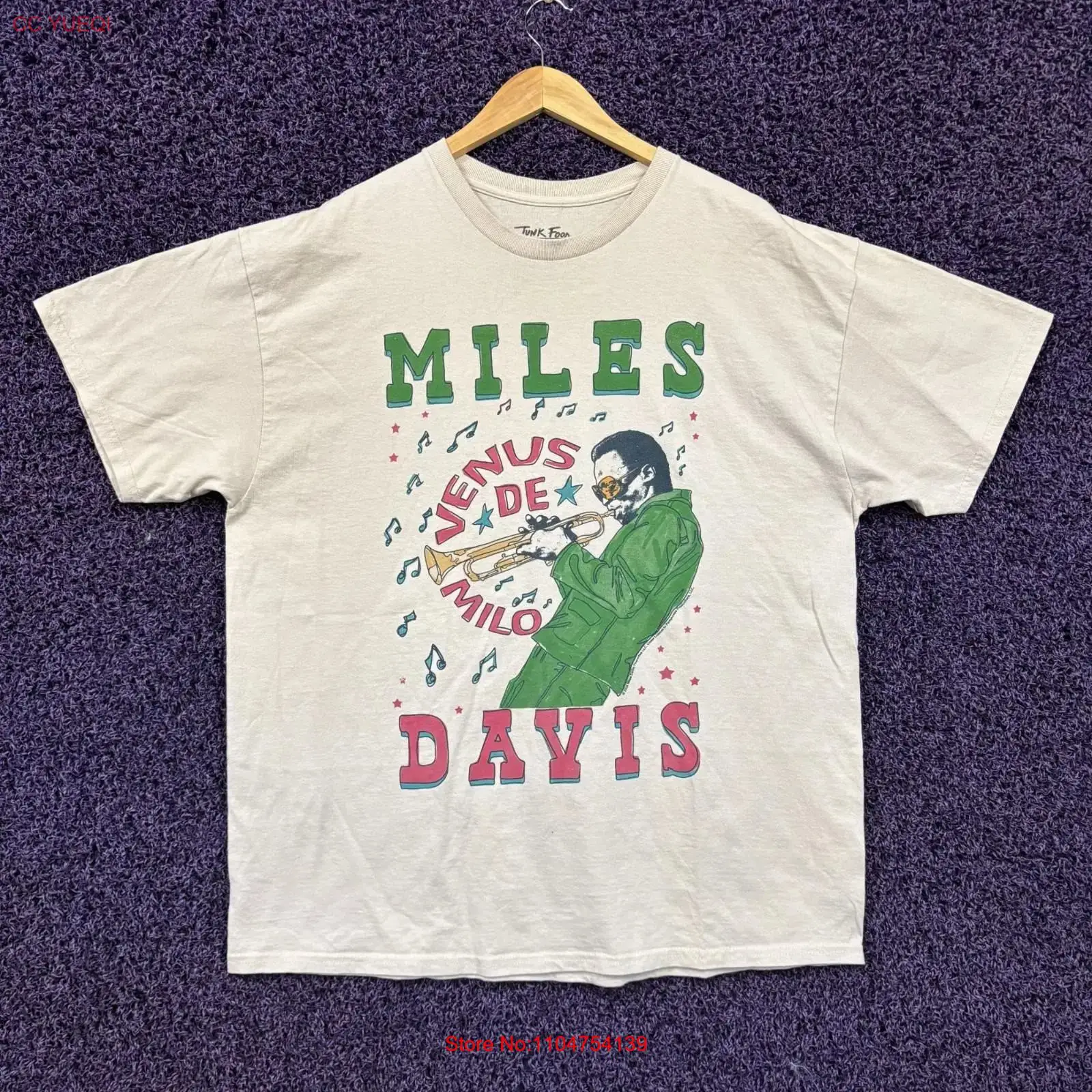 Men'S Fashion Everyday - マイルス・デイビス ヴィーナス・デ・ミロ Tシャツ サイズL ヴィンテージ ウォッシュ加工
