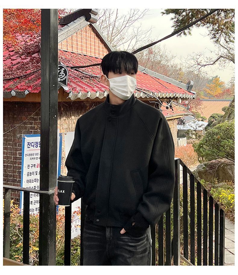 Mens Fashion Style Images - ウールブレンドジャケット男性用高品質メンズファッション衣料品スタイルトレンド表現アイデンティティイメージ知識学習保温性