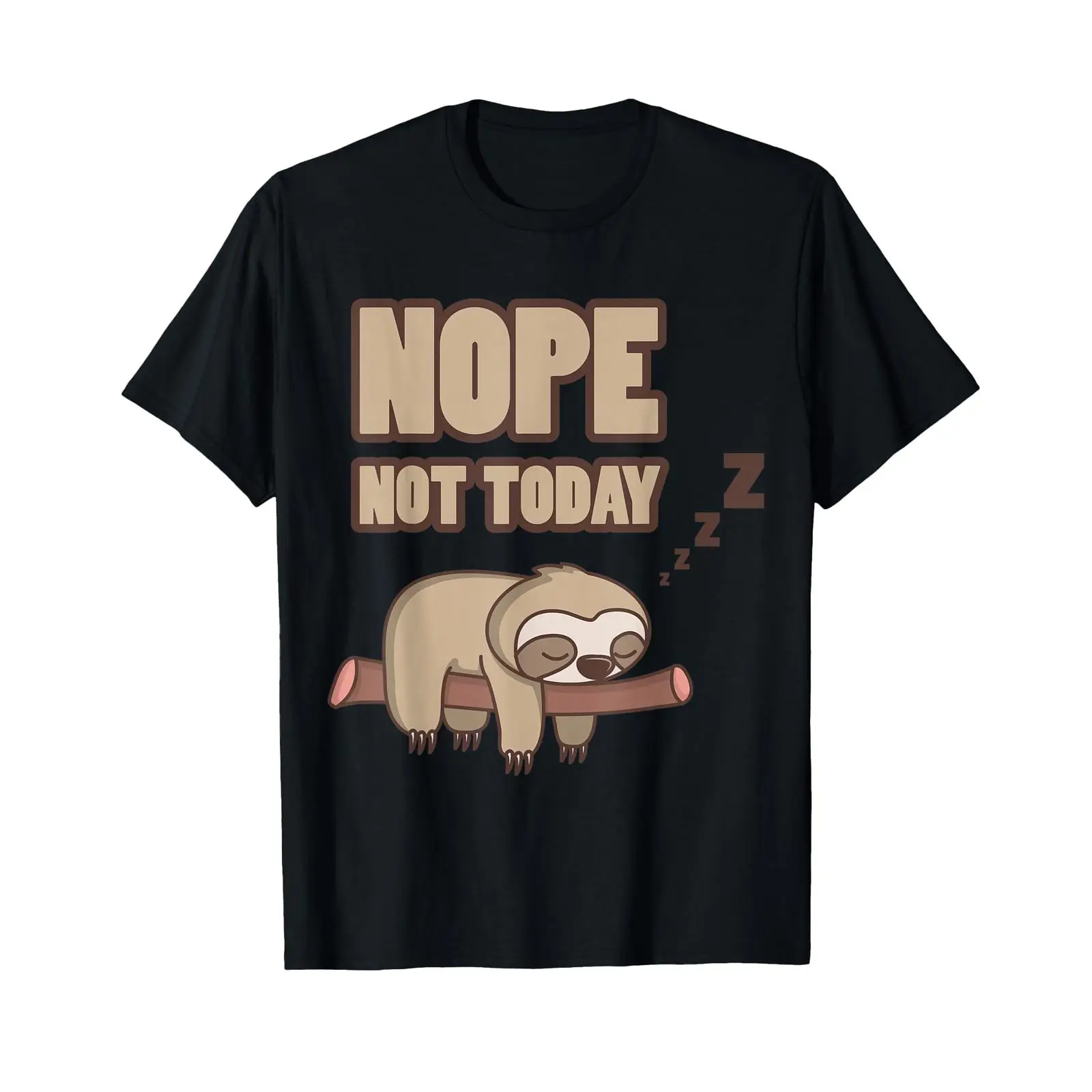 Men'S Fashion Today - 面白いナマケモノ T シャツ NOPE NOT TODAY
