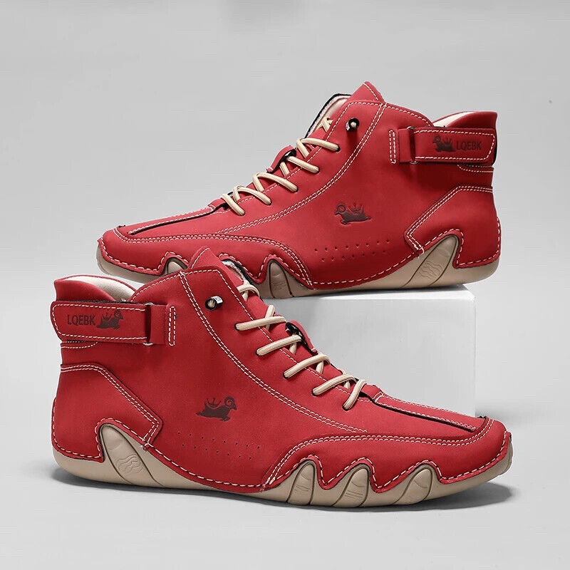 Men'S Fashion Footwear - 革カジュアルシューズスニーカー男性用ファッションアウトドアウォーキングローファーシューズ快適な履物高級男のブーツ 2026 新作