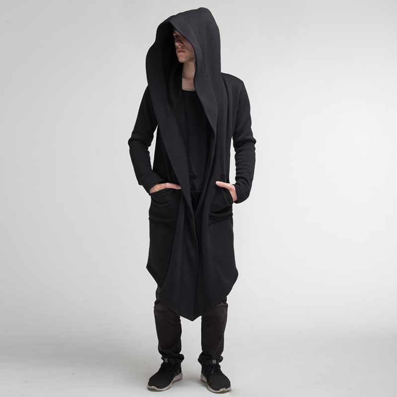 Men'S Fashion Zip Sweater - メンズ冬のフード付きカーディガントレンチコートストリート無地ウインドブレーカーレジャーファッションフリース裏地ジャケットヴィンテージパーカー