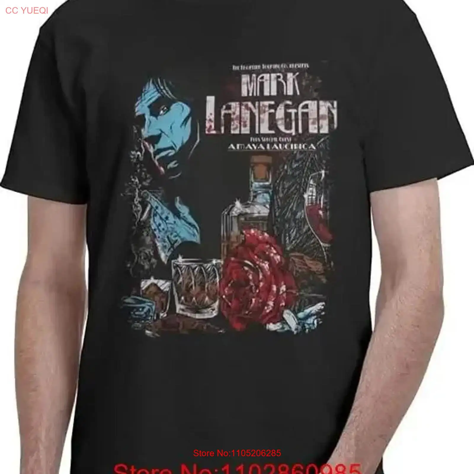 Men'S Fashion Everyday - マーク・ラネガン Tシャツ ヘビーコットン ヴィンテージ ウォッシュ加工 スタイリッシュ