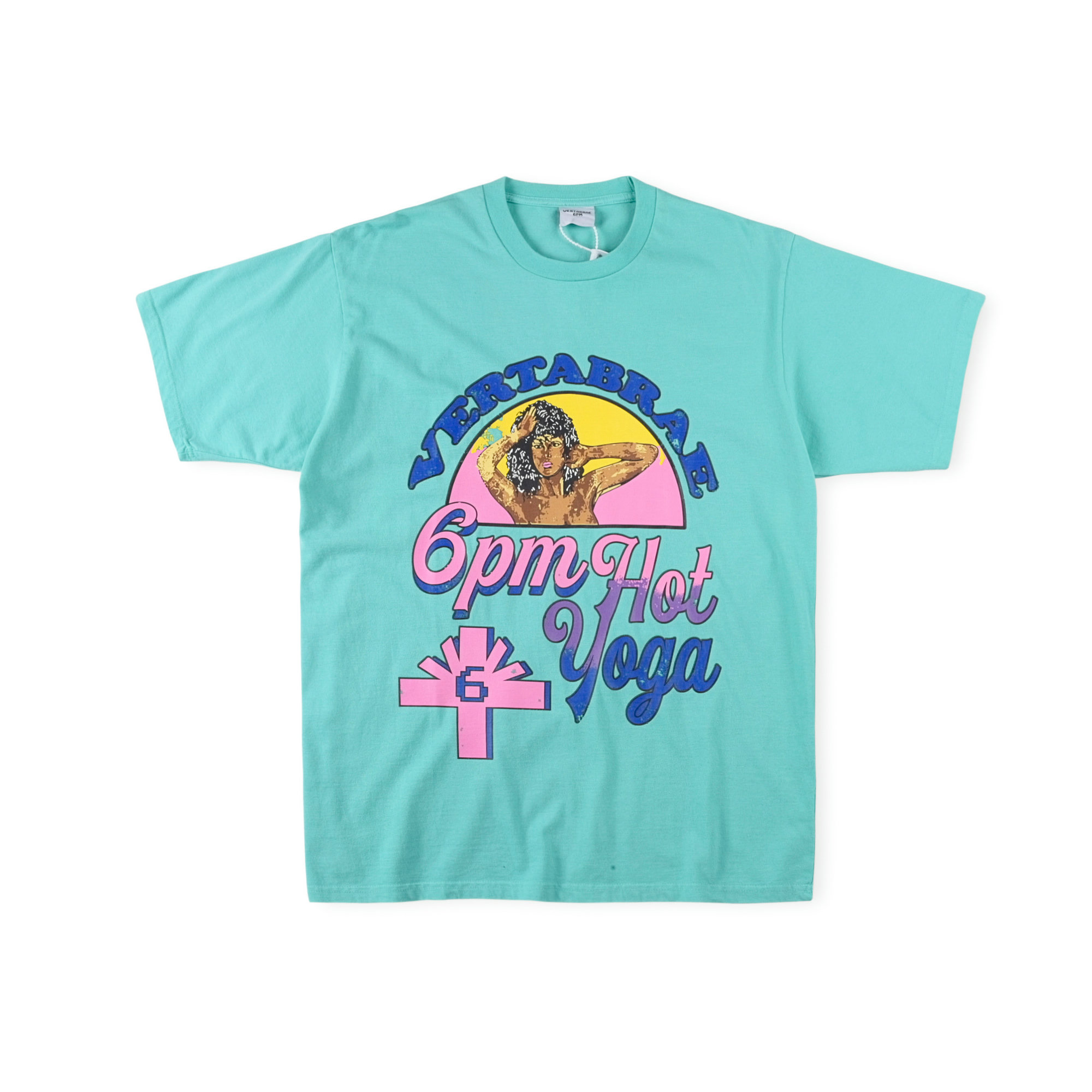 Mens Fashion Style Images - Vertabrae 新しいアメリカンファッションの活気のあるビーチスタイルの女の子のイメージのピュアコットンショートTシャツ、男性と女性の両方に適しています