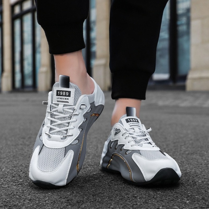 Mens Fashion Zapatos - 男性靴夏のファッションソフトソールハーフスリッパ通気性メッシュカジュアルメンズシューズトレンド屋外包頭靴 Zapatos デ Hombre