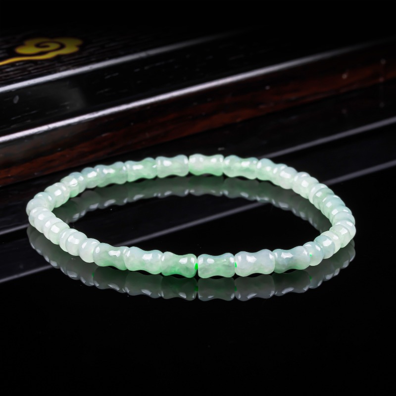 Men'S Fashion Jewelry - 新しい本物の天然良質な翡翠竹のブレスレットネックレス、彫刻チャーム、ジェダイトジュエリー、ファッションチャームギフト、女性男性用、証明書付き