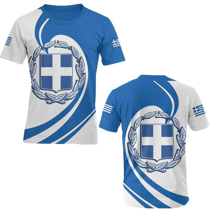 Men'S Fashion Greece - メンズ3DプリントTシャツ,3Dプリント,半袖,紳士服,ファッション,アメリカンスタイル