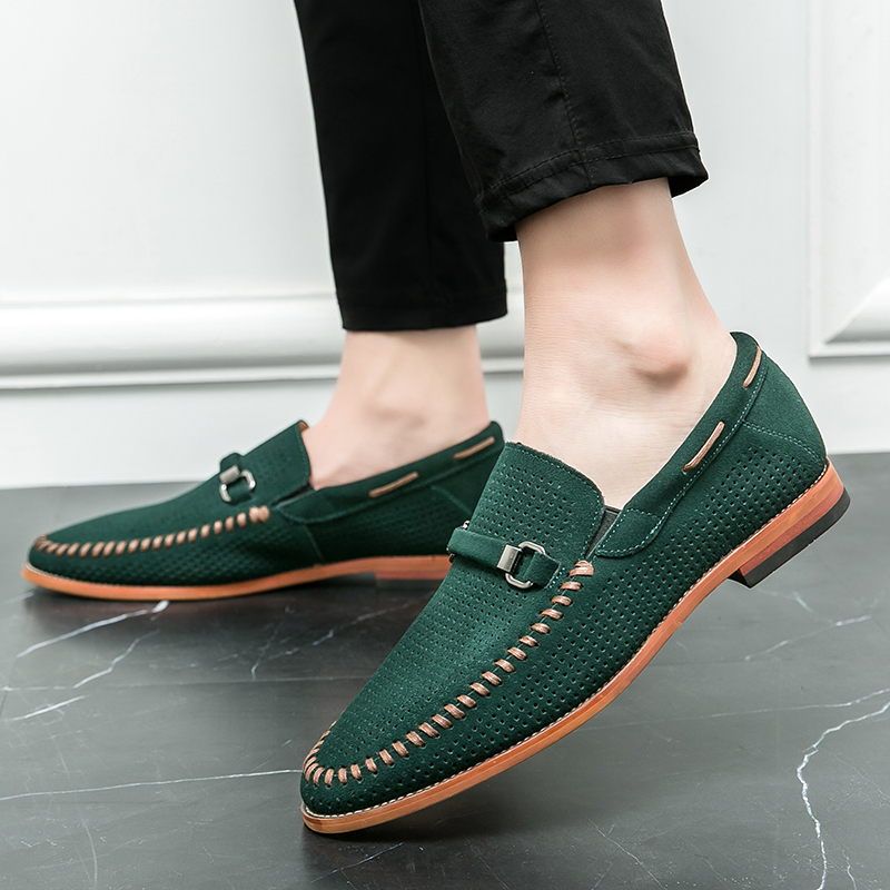 Men'S Fashion Footwear - メンズシューズ夏本革ローファーファッションスリッポン男性靴高級ブランドデザイナーシューズ女性のための快適なドレスシューズ