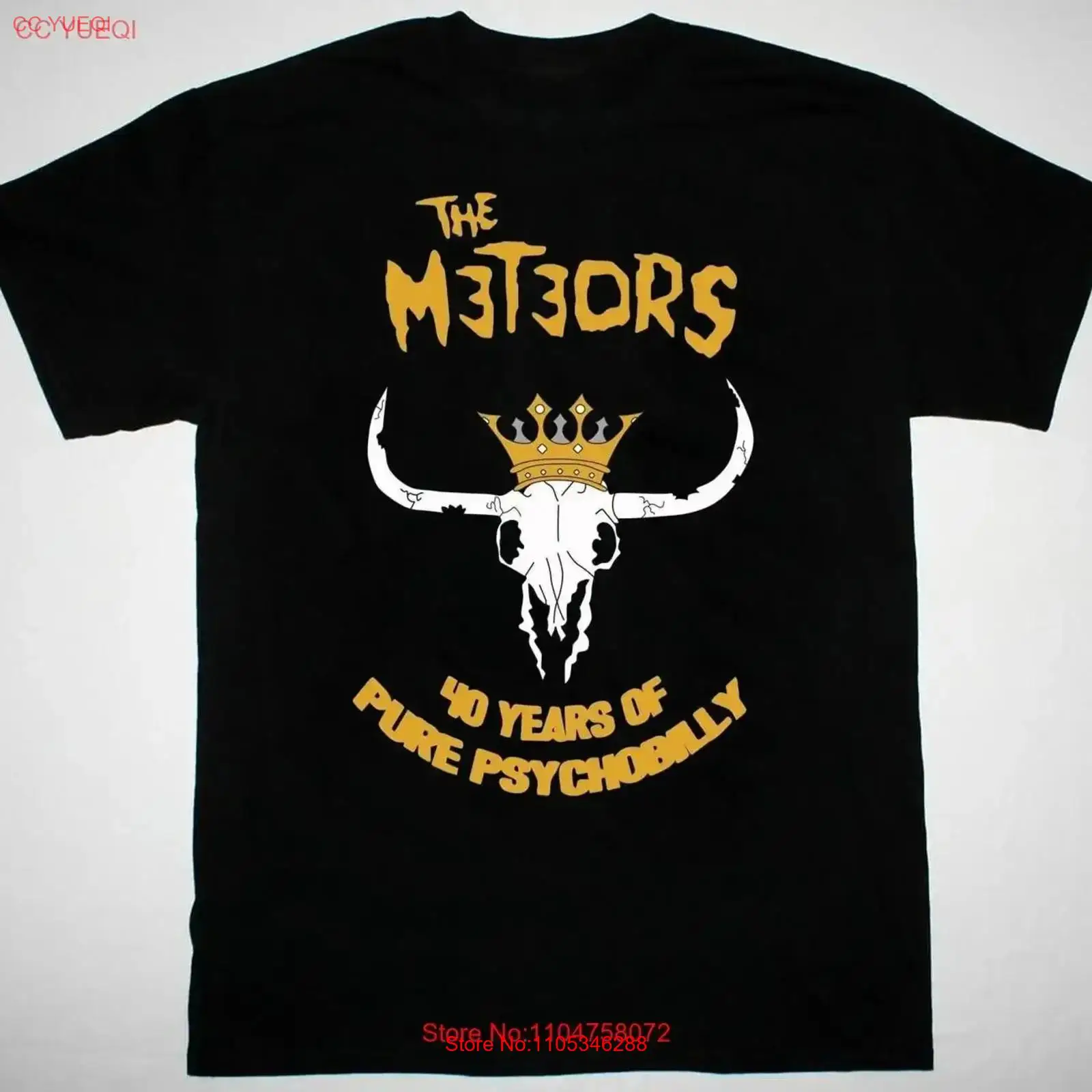 Mens Fashion In 40S - 40周年記念 メテオーズバンド Tシャツ ブラック S～5Xl FF641