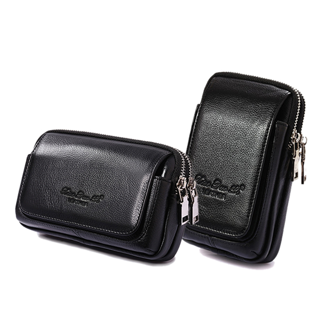 Leather Belt Braided - 男性本革ウエストファニーパックベルトバッグ財布タバコ ID カードホルダーポケットポーチお尻携帯電話/携帯電話ケースカバーバッグ