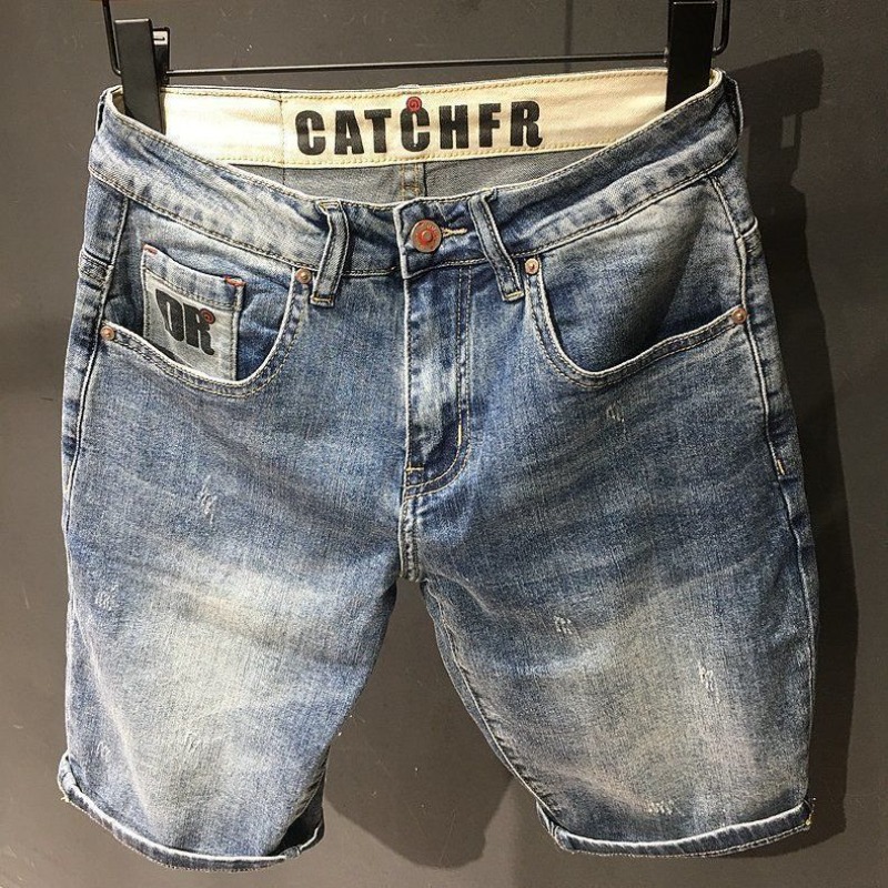 Jeans Pants Fashion Men - メンズオーバーサイズデニムショーツ,テキストポケット付き,スリム,ショートパンツ,ラージサイズ,ノベルティ2kファッション,女性向け,人気セール,xl