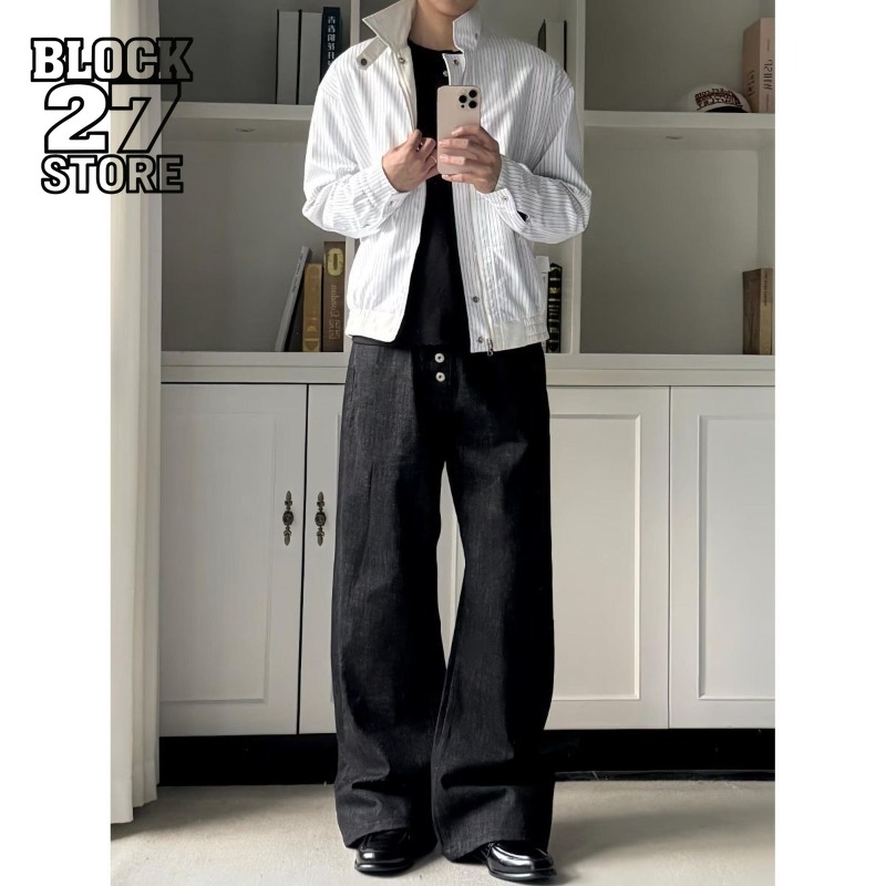 Jeans Pants Fashion Men - メンズジーンズ原宿夏レタープリントデニムパンツヒップホップハイストリートルーズフィットトレンディグラフィティスタイルファッションパンツ秋