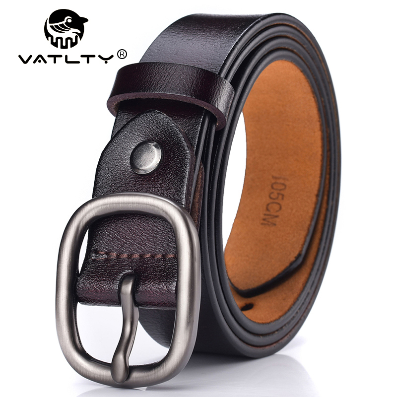Leather Belt Braided - VATLTY 95cm-115cm女性用レザーベルト2.8cm天然牛革パンツベルト女性シルバーバックルブラウンベルトジーンズウエストバンド
