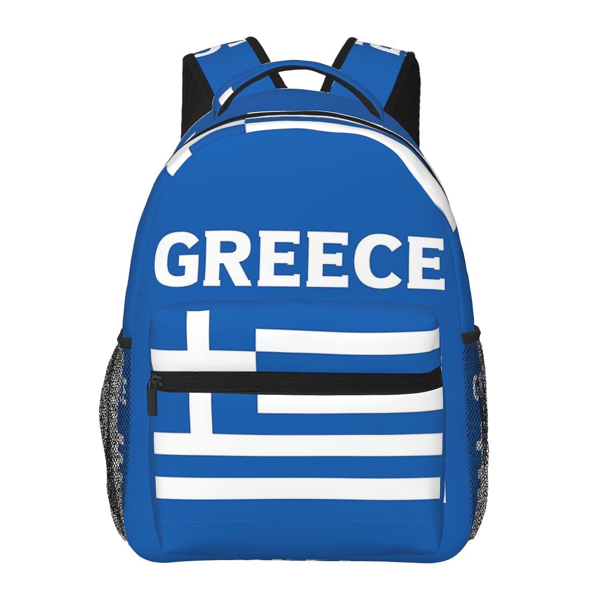 Men'S Fashion Greece - ギリシャギリシャ国旗学生バックパックスクールバッグハイキング旅行デイパック男性女性ファッションブックバッグショルダーバッグ