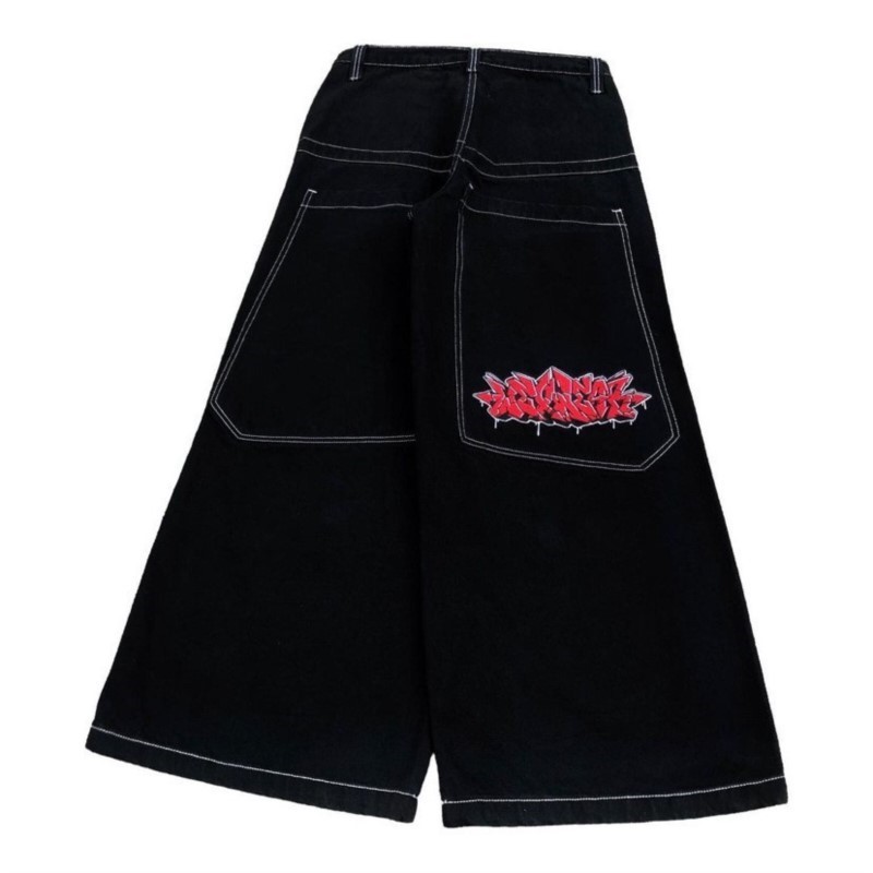 Jeans Pants Fashion Men - アメリカンファッションヒップホップ特大ルーズジーンズ女性ストリート Y2K 新しいワイドレッグパンツユニセックスジーンズ原宿 Y2K パンク