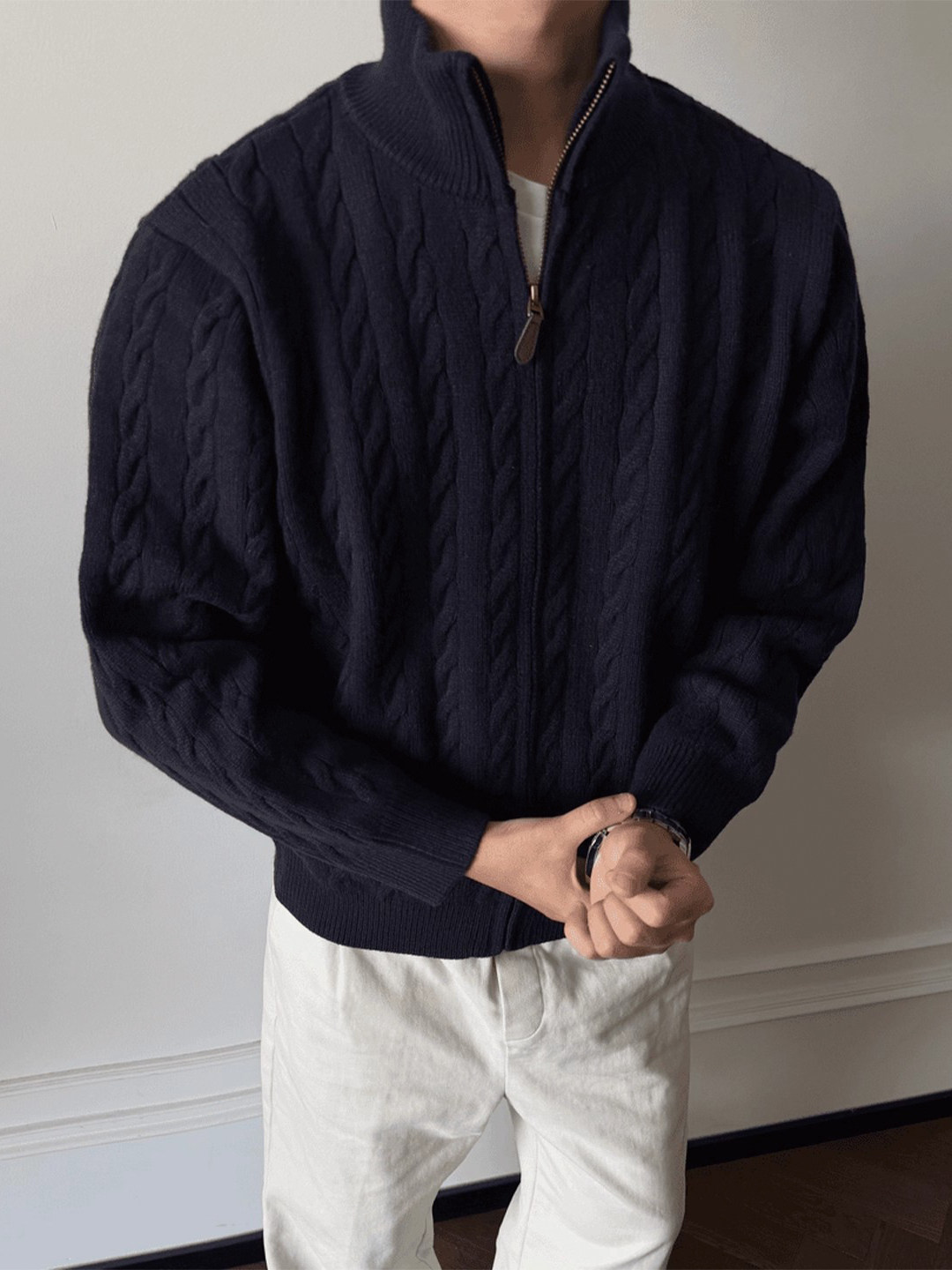 毛皮の襟付きプルオーバーアニメメンズグラフィックプリント文字 - Mens Fashion Style Images のレビューと価格