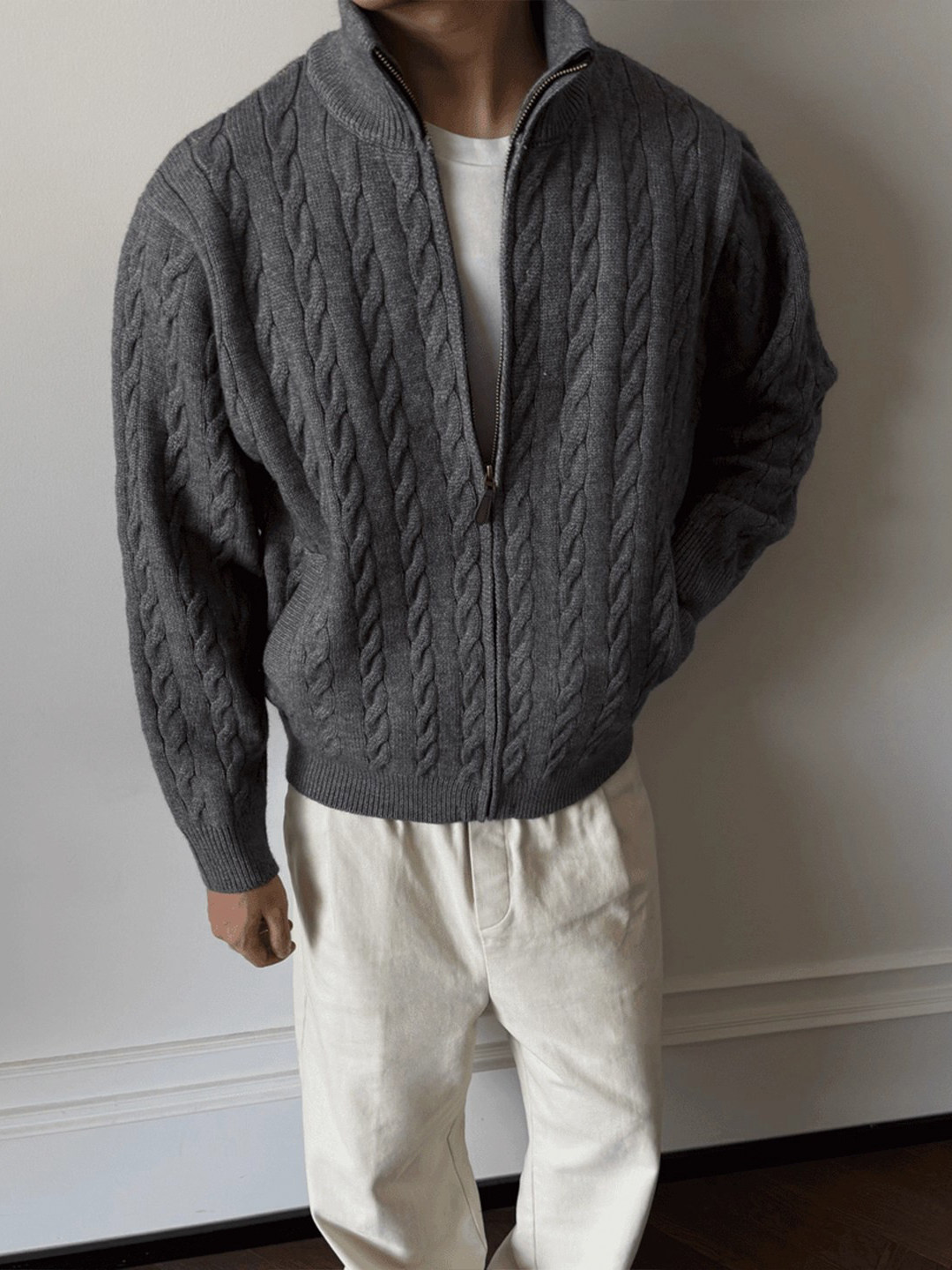 毛皮の襟付きプルオーバーアニメメンズグラフィックプリント文字 - Mens Fashion Style Images のレビューと価格