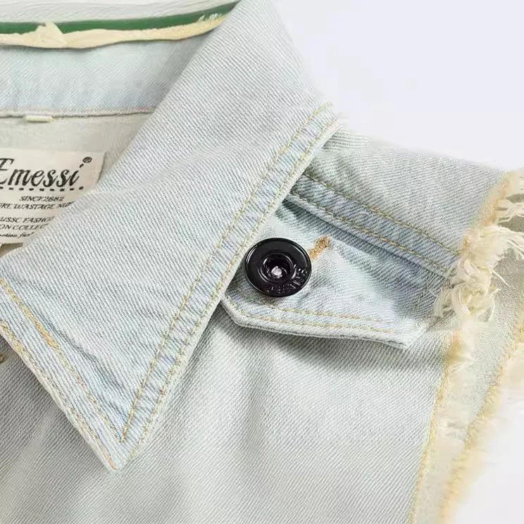 ポップ春秋の新ファッションメンズウォッシュヴィンテージレトロ - Men'S Fashion Vest With Jeans のレビューと価格