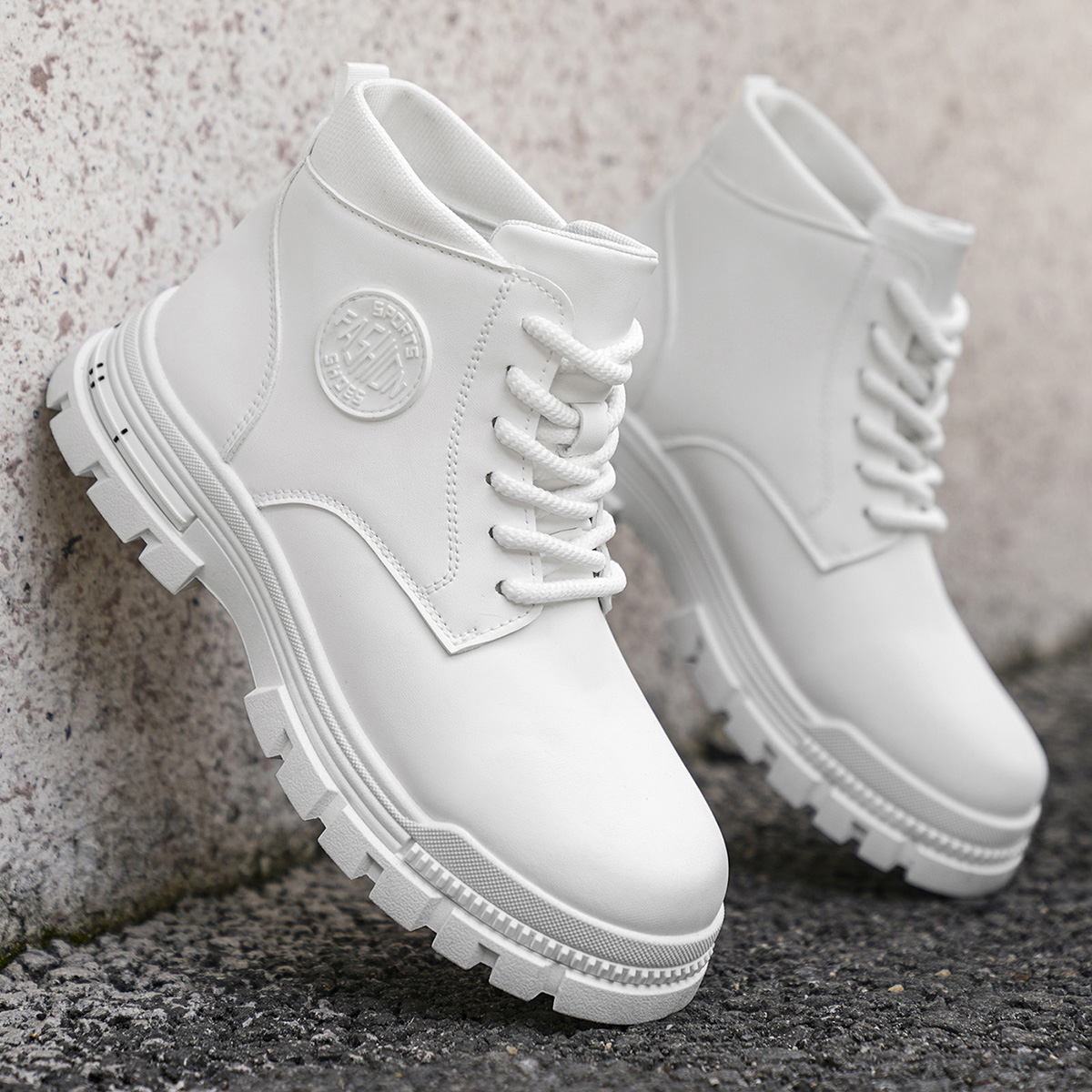 メンズファッション オールシーズン対応 ホワイト バイクブー - Men'S Fashion Footwear のレビューと価格