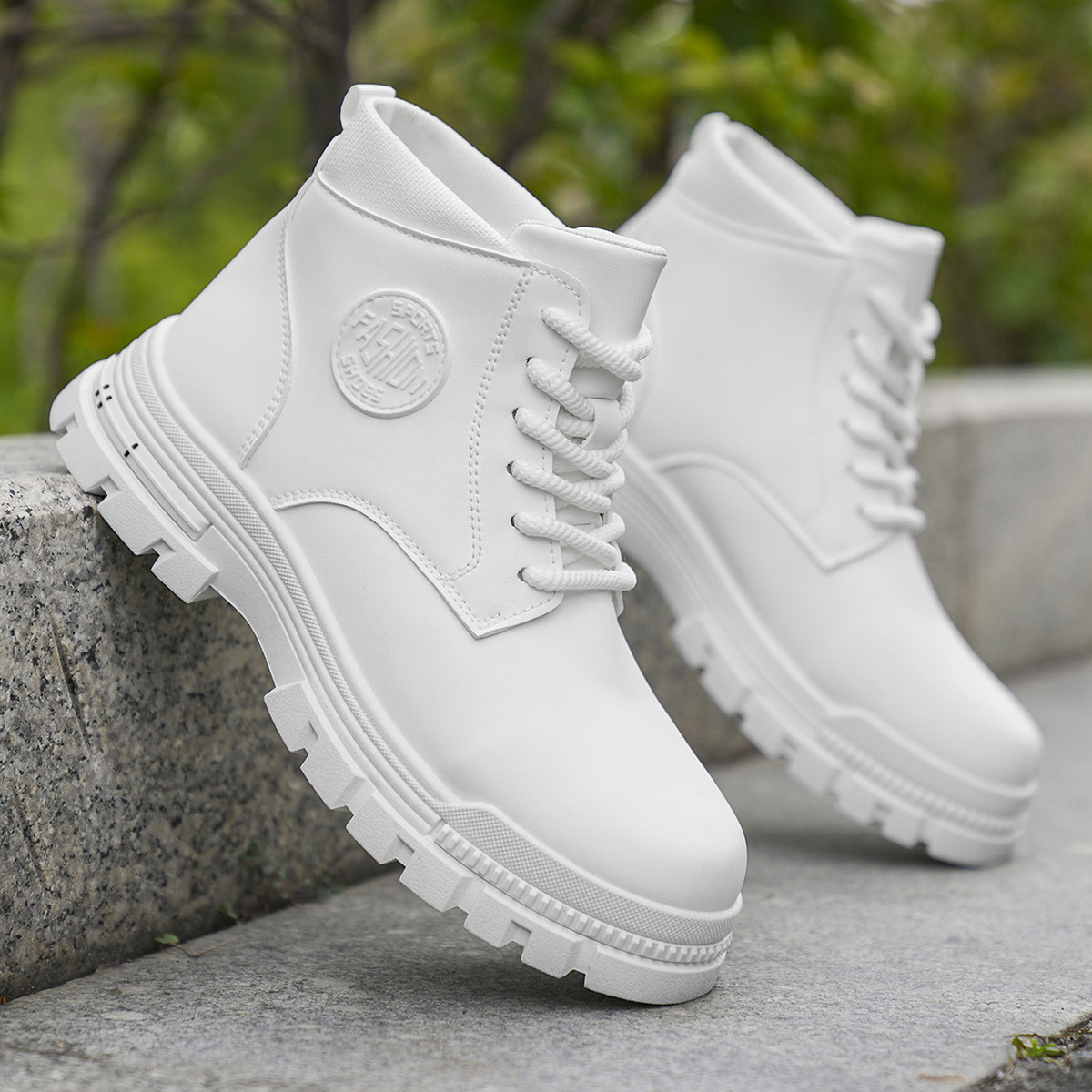 メンズファッション オールシーズン対応 ホワイト バイクブー - Men'S Fashion Footwear のレビューと価格