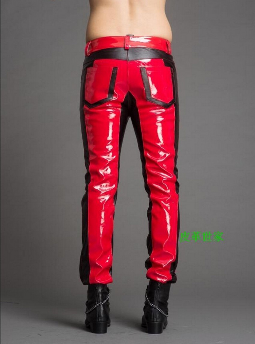 冬の新メンズファッションステッチレザーパンツジッパープラスサ - Jeans Pants Fashion Men のレビューと価格