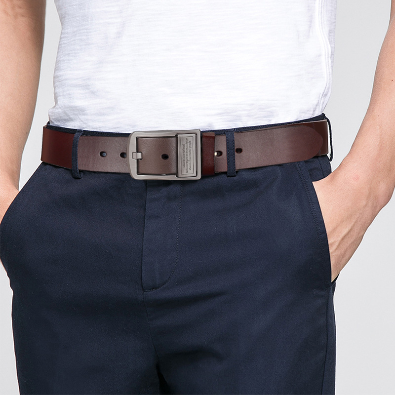 新しい革牛革メンズベルトファッション金属合金ピンバックル大人 - Leather Belt Braided のレビューと価格