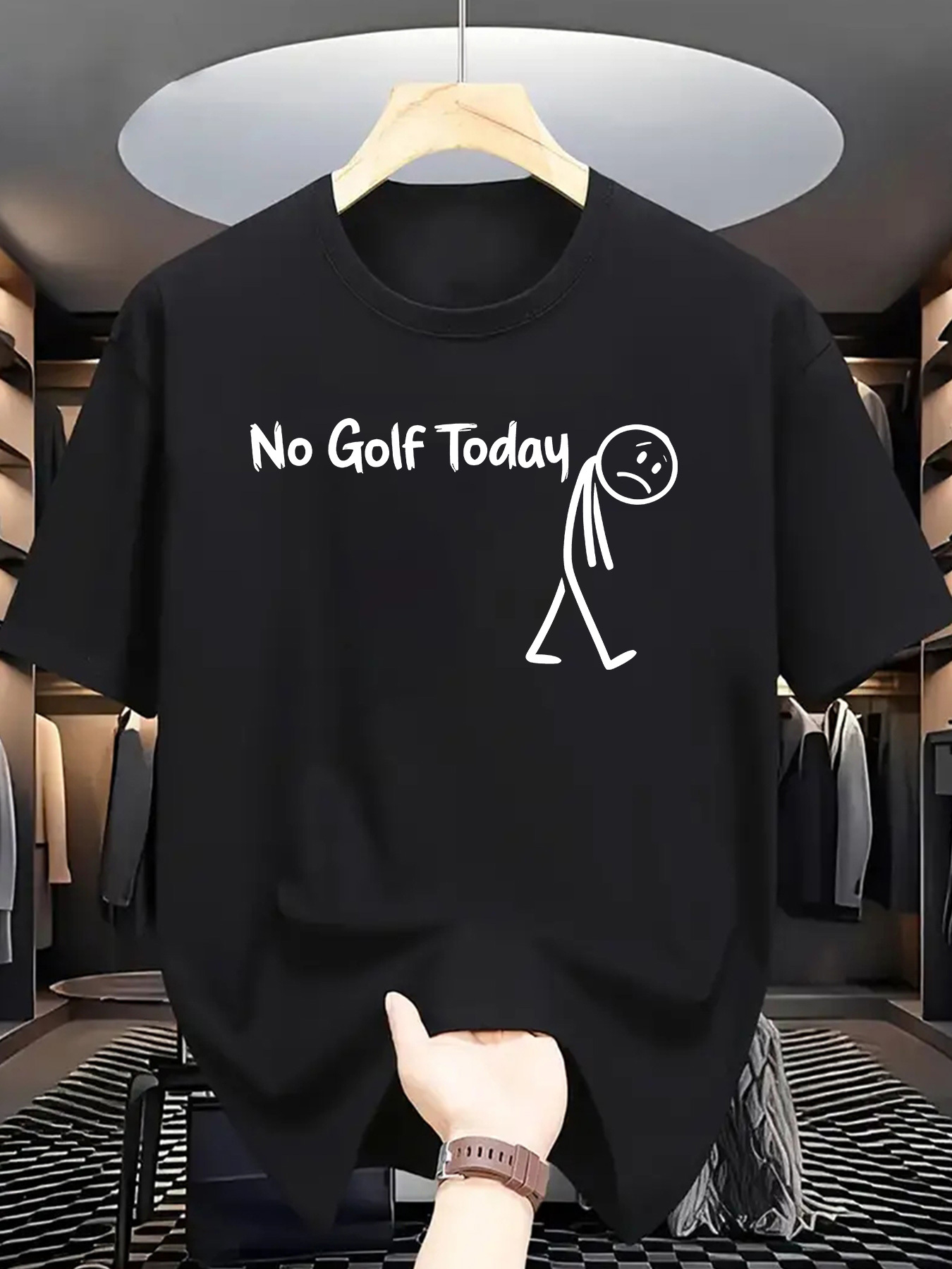 面白いゴルフユーモアグラフィックTシャツ男性女性用半袖ノーゴ - Men'S Fashion Today のレビューと価格