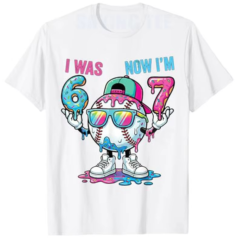 私は6歳だった今、7歳になった ベースボール7歳の誕生日 ボ - Men'S Fashion Now のレビューと価格