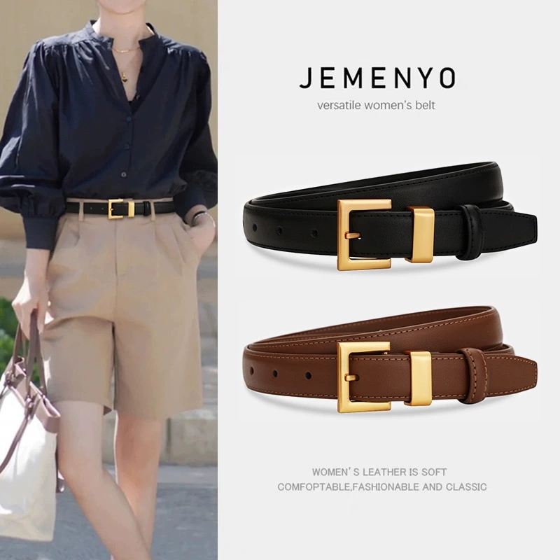 レディースレザーベルト;牛革製スーツ用多目的装飾ウエストベル - Leather Belt Braided のレビューと価格