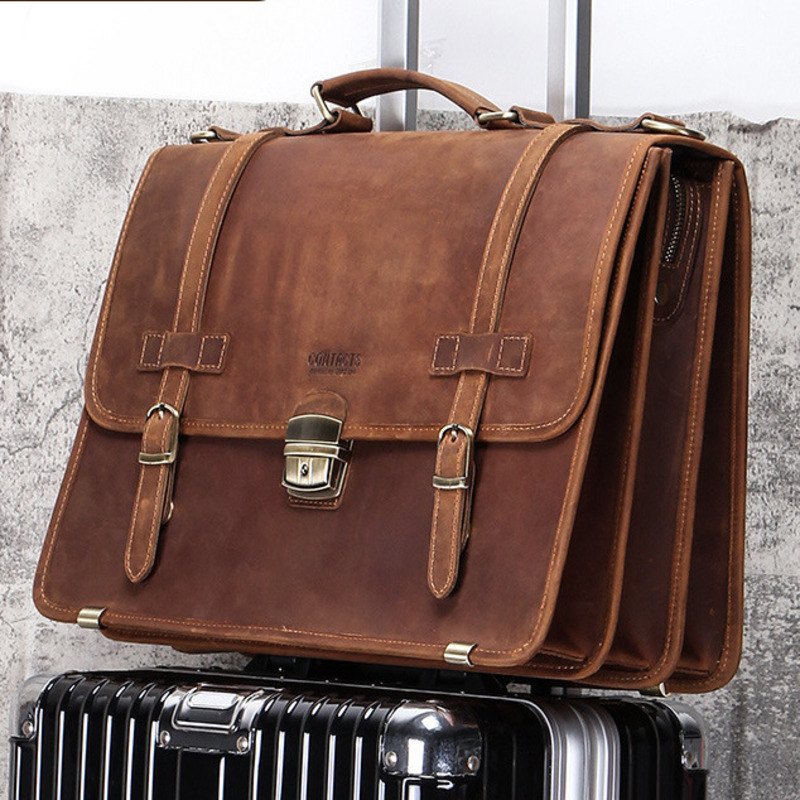 男性用のファッショナブルな革製ブリーフケース,ビジネスバッグ - Mens Fashion In 40S のレビューと価格