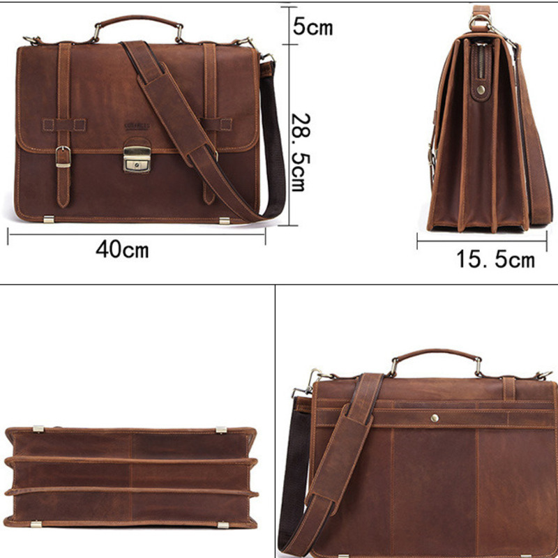男性用のファッショナブルな革製ブリーフケース,ビジネスバッグ - Mens Fashion In 40S のレビューと価格