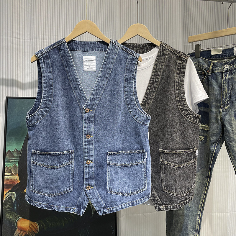 男性日本のストリート Cityboy レトロファッションルー - Men'S Fashion Vest With Jeans のレビューと価格