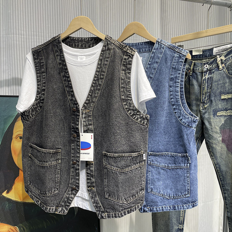 男性日本のストリート Cityboy レトロファッションルー - Men'S Fashion Vest With Jeans のレビューと価格