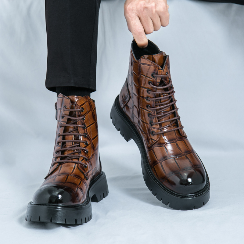 夏のメンズファッションチェルシーブーツブラックブラウンアメリ - Mens Fashion Zapatos のレビューと価格