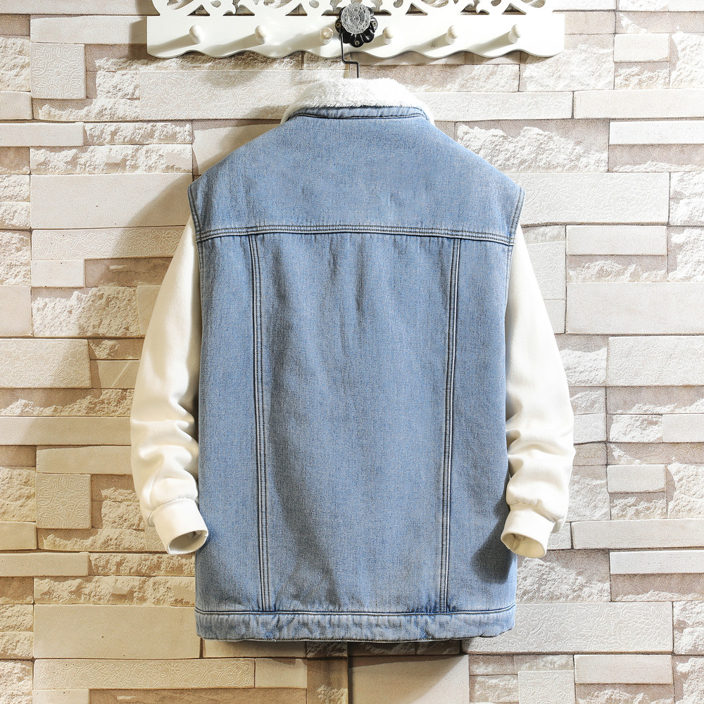 冬用カーゴデニムベスト メンズ 暖かいフリース ファッション - Men'S Fashion Vest With Jeans のレビューと価格
