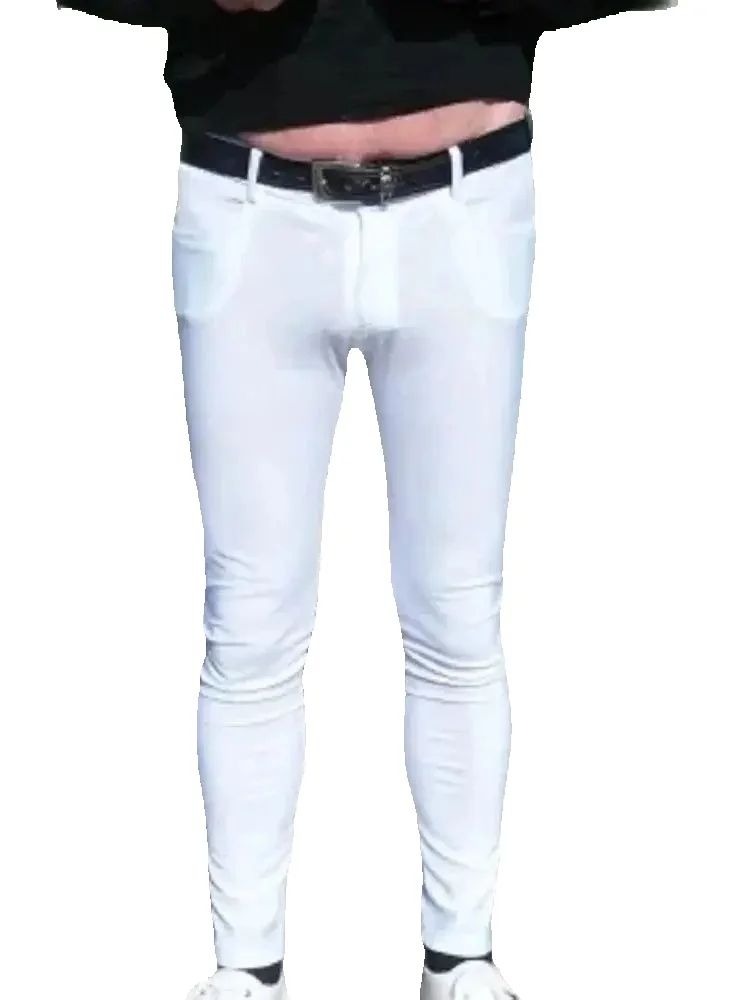 メンズスキニージーンズスリムフィットペンシルパンツファッショ - Jeans Pants Fashion Men のレビューと価格