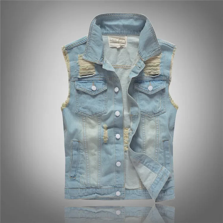 LIBIELIY 春秋の新ファッションメンズウォッシュライト - Men'S Fashion Vest With Jeans のレビューと価格