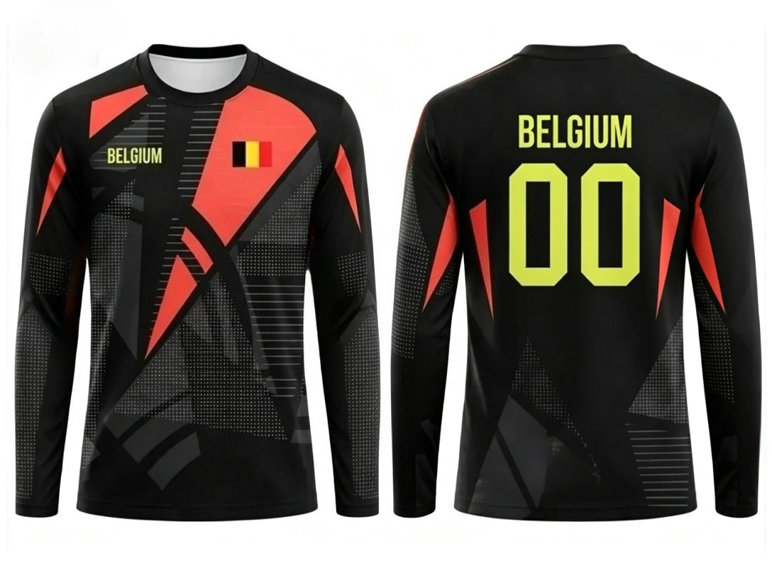 2026年新作ベルギー代表ラウンドネック長袖サッカーユニフォ - Men'S Fashion 2026 のレビューと価格
