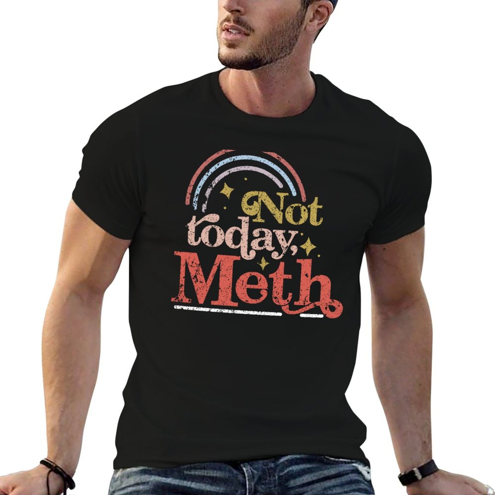Not Today Meth AA NA リカバリー Tシャ - Men'S Fashion Today のレビューと価格