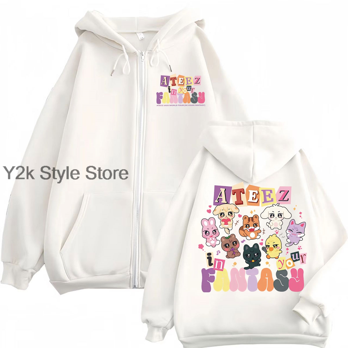 2025年ワールドツアー ジップアップスウェットシャツ KP - Mens Fashion Zip Up Hoodies のレビューと価格