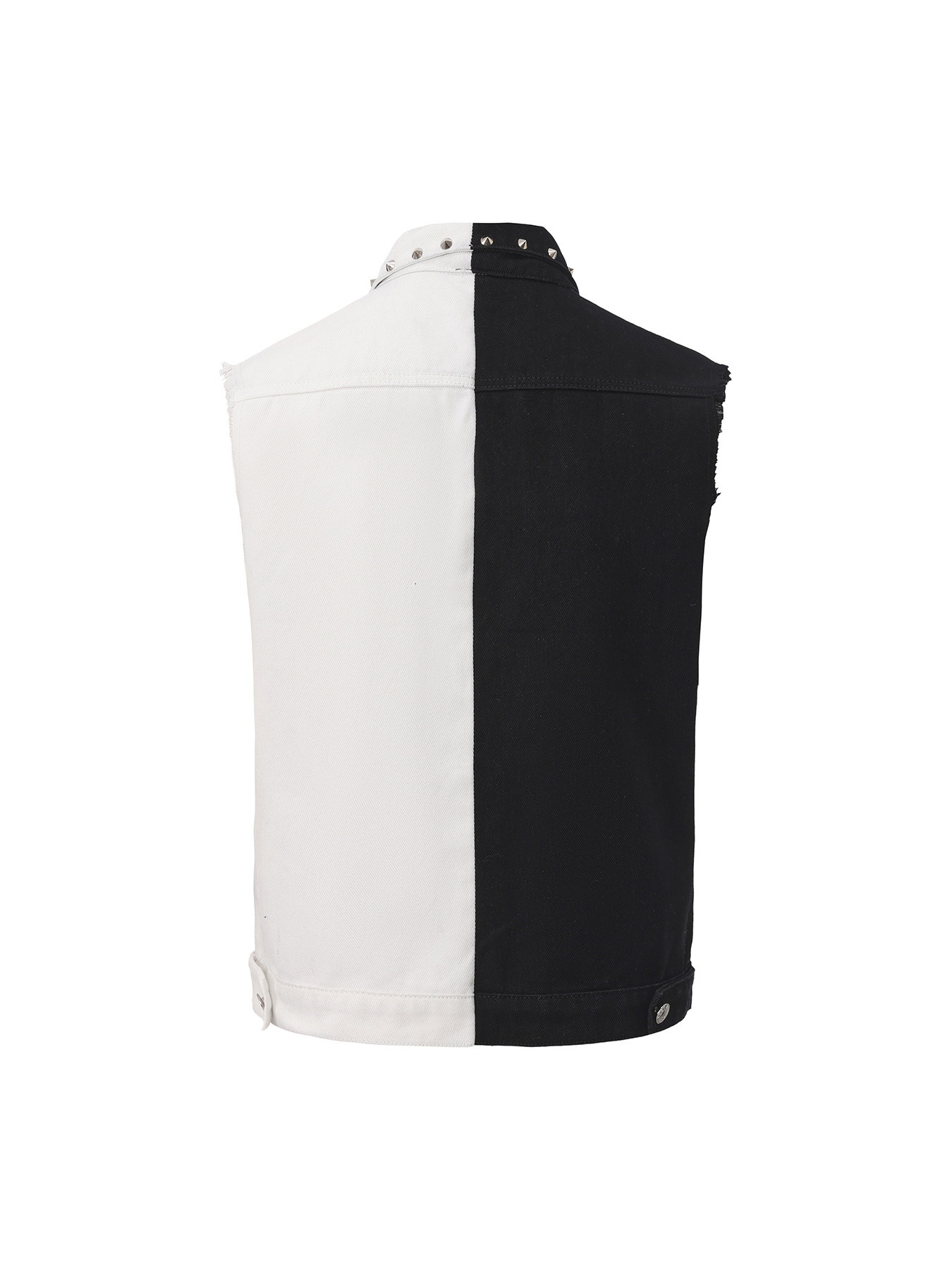 メンズパンクスタイルジーンズベスト、リベット付きファッション - Men'S Fashion Vest With Jeans のレビューと価格
