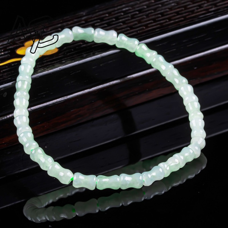 新しい本物の天然良質な翡翠竹のブレスレットネックレス、彫刻チ - Men'S Fashion Jewelry のレビューと価格