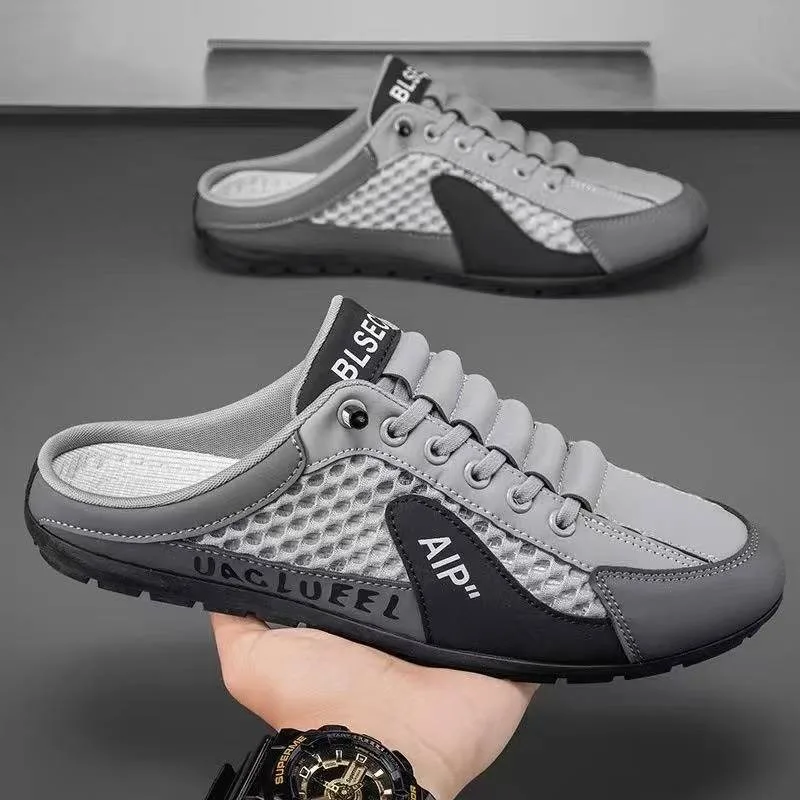 メンズファッションソフトソールハーフスリッパ夏の男性トレンデ - Mens Fashion Zapatos のレビューと価格