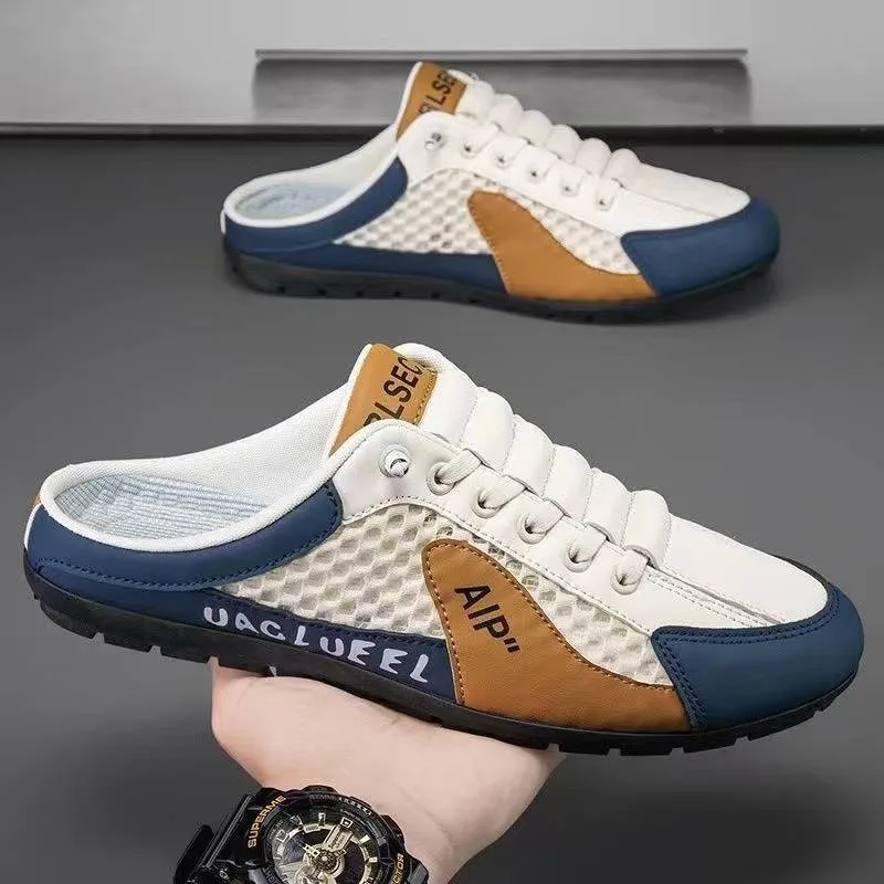 メンズファッションソフトソールハーフスリッパ夏の男性トレンデ - Mens Fashion Zapatos のレビューと価格