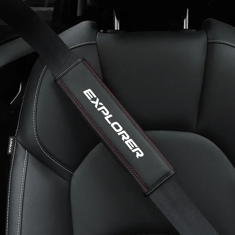 フォードエクスプローラー用シートベルトプロテクター,車内,牛 - Leather Belt Braided のレビューと価格