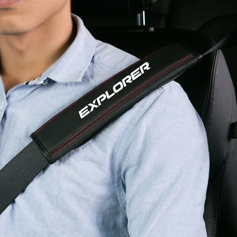 フォードエクスプローラー用シートベルトプロテクター,車内,牛 - Leather Belt Braided のレビューと価格