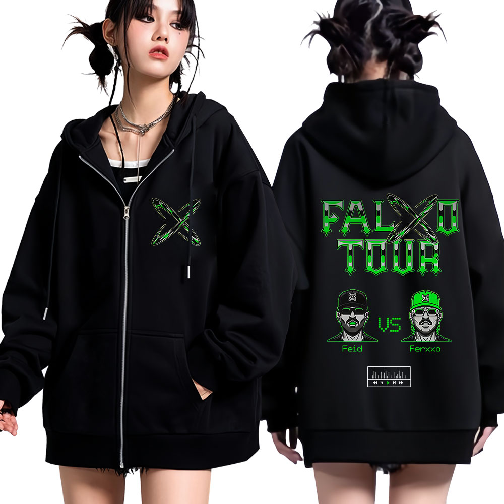 ラッパー Feid Ferxxo ツアー 2026 プリント - Mens Fashion Zip Up Hoodies のレビューと価格