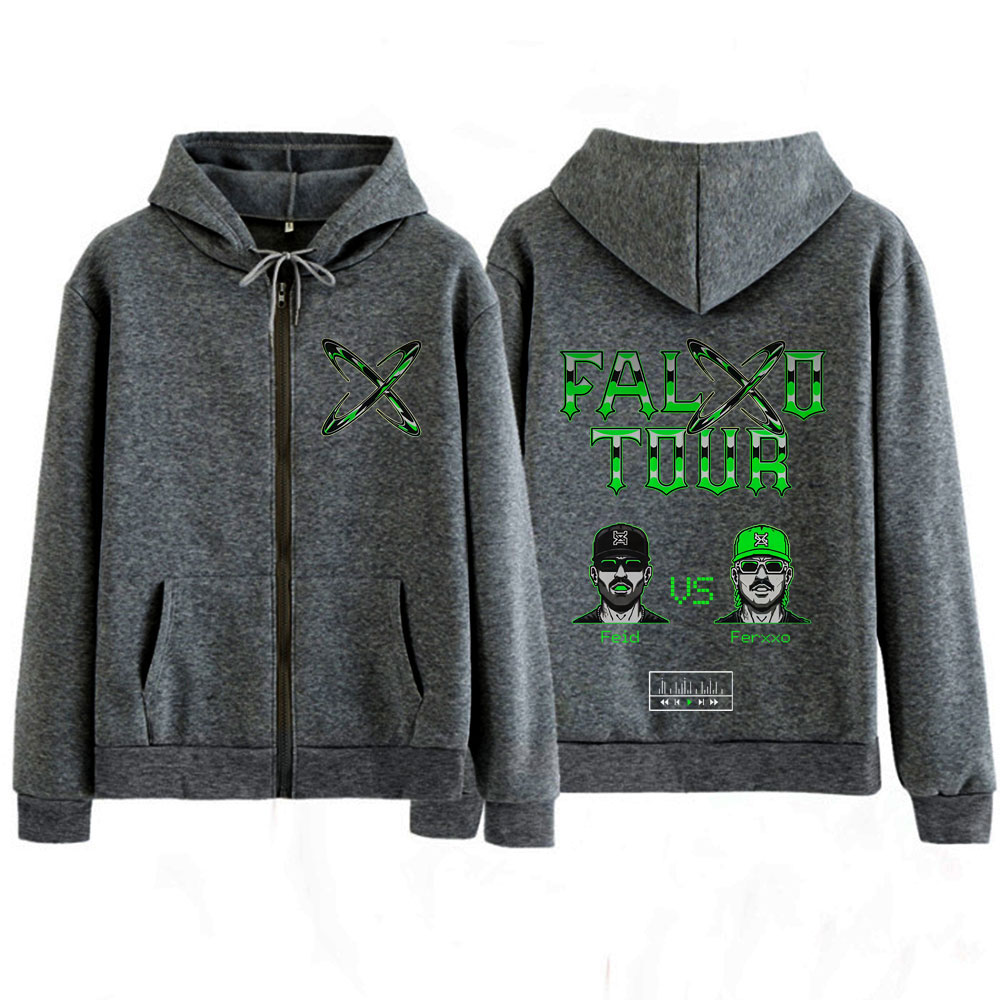 ラッパー Feid Ferxxo ツアー 2026 プリント - Mens Fashion Zip Up Hoodies のレビューと価格