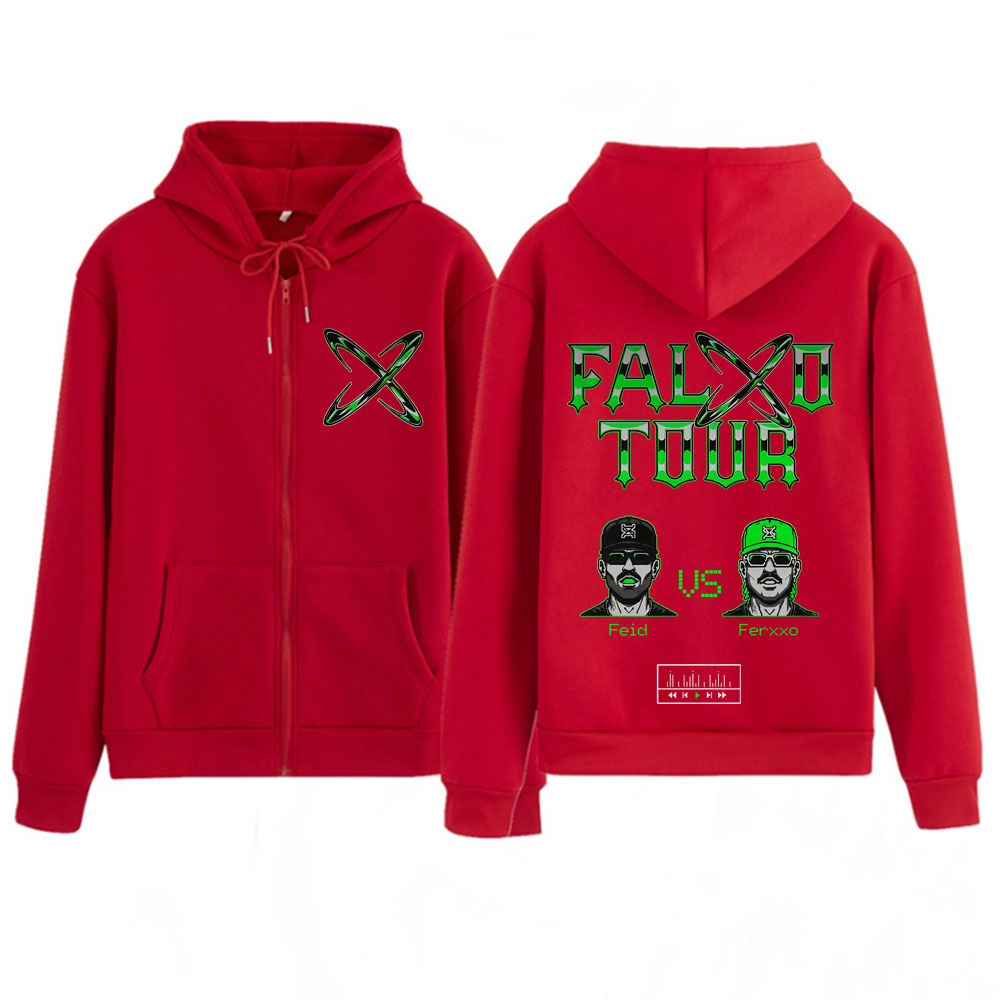 ラッパー Feid Ferxxo ツアー 2026 プリント - Mens Fashion Zip Up Hoodies のレビューと価格