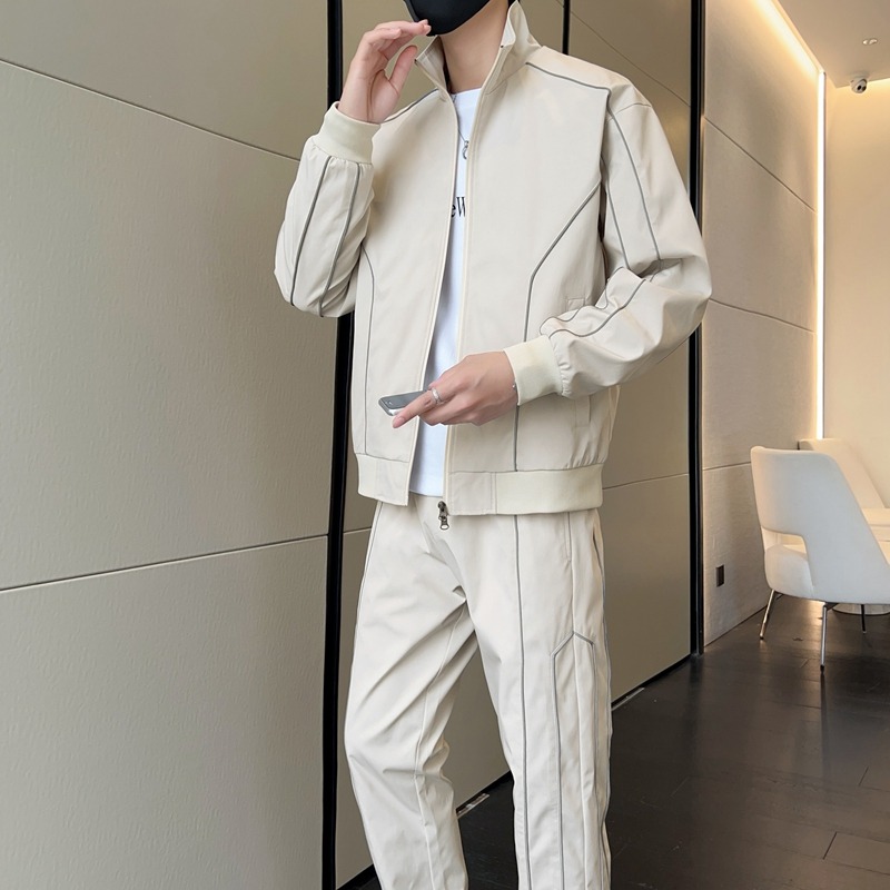 メンズスタンドカラー長袖ジッパーカーディガンジャケットトップ - Men'S Fashion Zip Sweater のレビューと価格