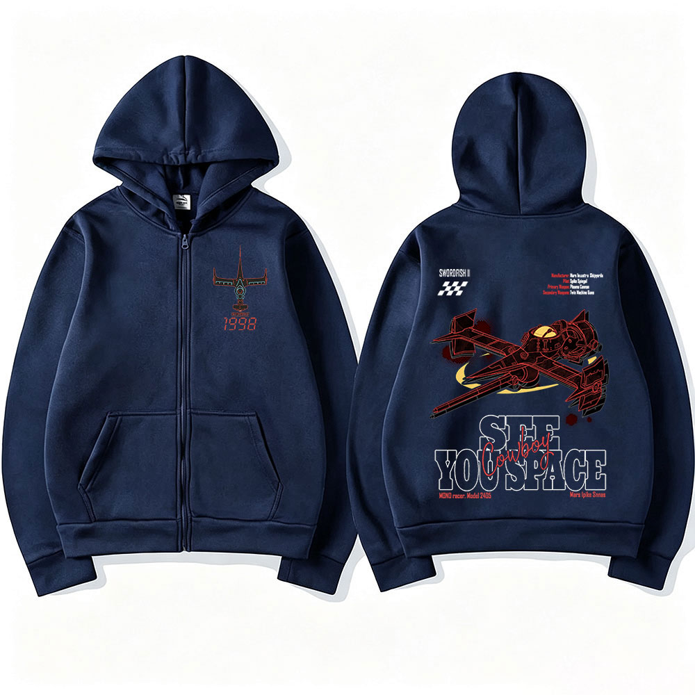 マンガカウボーイビバップスパイクシュピーゲルジップアップパー - Mens Fashion Zip Up Hoodies のレビューと価格